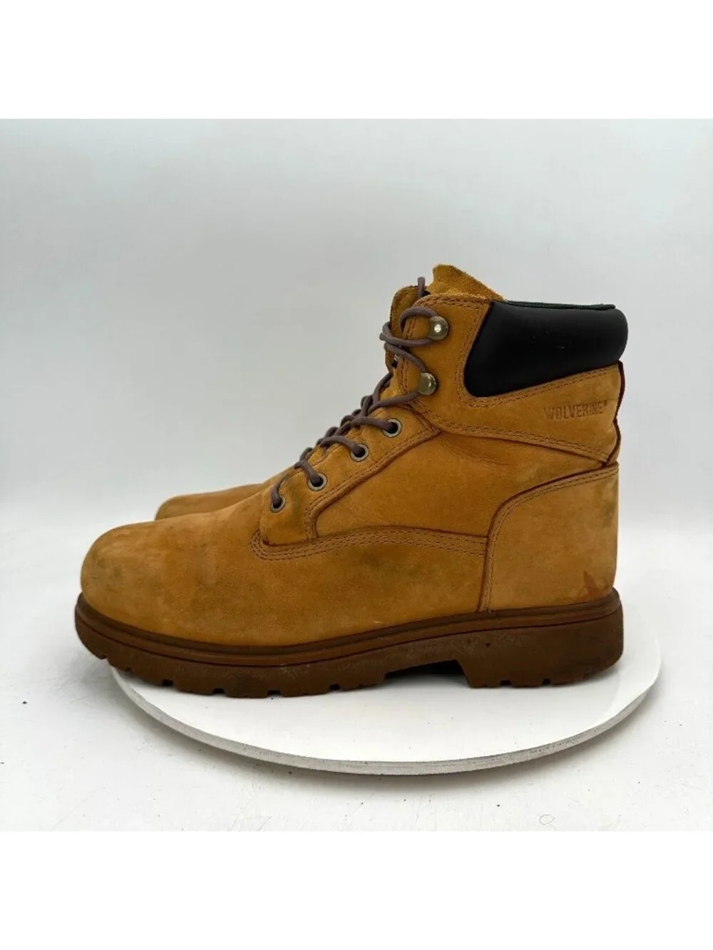 Wolverine Men Sz 9.5M W01038 Brown Cheyenne Leather Oil Slip Resistant Work Boot